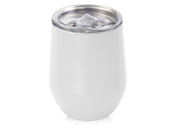 Вакуумная термокружка «Sense», непротекаемая крышка, крафтовая упаковка, Цвет белый