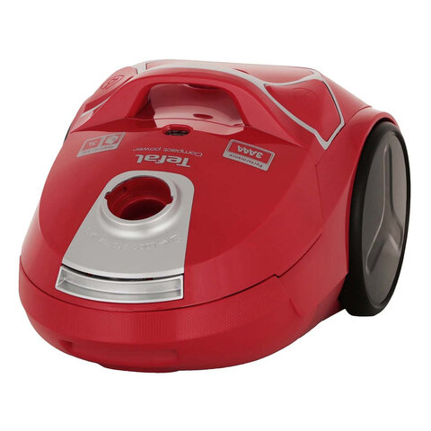 Пылесос TEFAL Compact Power TW3953EA, с пылесборником, потребляемая мощность 750 Вт, красный, 2211400166