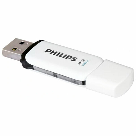 Флеш-диск 32 GB PHILIPS SNOW, разъем USB 3.0, черный, FM32FD75B/97