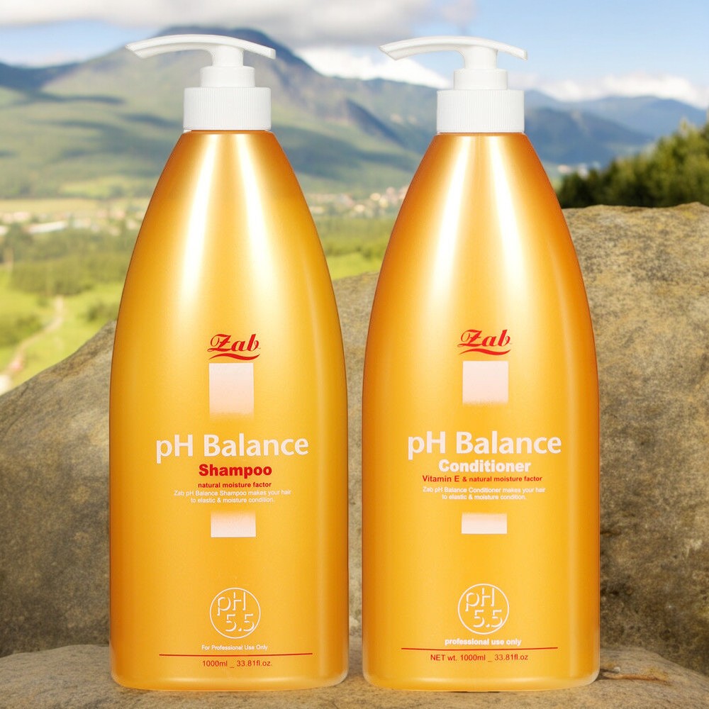 Восстанавливающие PH-баланс шампунь и кондиционер, 1000 мл, Zab (арт ...