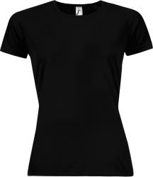 Футболка женская Sporty Women 140, черная, XS–XXL