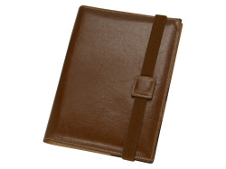 Папка-портфолио с блокнотом А5, Цвет коричневый