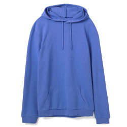 Толстовка с капюшоном унисекс Hoodie, ярко-синий меланж, XS–3XL