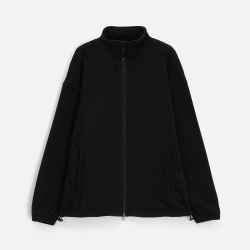 Куртка флисовая унисекс Nebo, черная, S–3XL