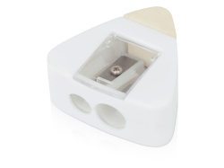 Точилка с ластиком «Easy duo», Цвет белый