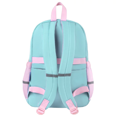 Рюкзак BRAUBERG PASTEL с термонашивками в комплекте, "Funny clouds", мятный, 40х29х14 см, 271421