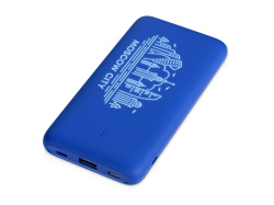 Внешний беспроводной аккумулятор с подсветкой лого «Reserve X» v.2 (ярче подсветка), 8000 mAh, Цвет ярко-синий