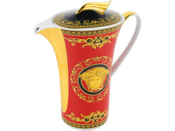 Кофейник «Medusa», Цвет красный/золотистый/черный