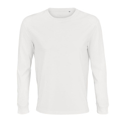 Футболка унисекс с длинным рукавом Pioneer LSL, белая, XS–4XL