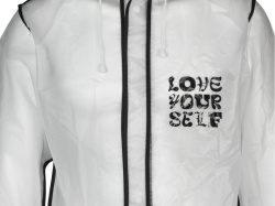 Дождевик «Providence» c трафаретной печатью, Размер M-L, Цвет прозрачный/черный