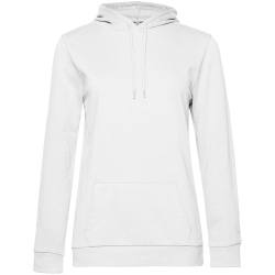 Толстовка с капюшоном женская Hoodie, белая, XS–3XL