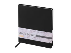 Еженедельник с каменной бумагой А5+ «Carrara», Цвет черный