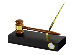 Настольный прибор «Финансовый директор», Цвет коричневый/золотистый