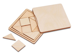 Деревянная головоломка «Танграм», Цвет натуральный