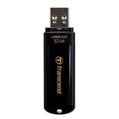 Флеш-диск 32 GB, TRANSCEND Jetflash 700, USB 3.0, черный, TS32GJF700