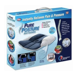 Ортопедическая подушка для разгрузки позвоночника Pure Posture, подушка для сидения