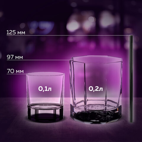 Трубочки для коктейлей прямые, пластиковые, 5 х 125 мм, черные, КОМПЛЕКТ 400 штук, LAIMA, 608353