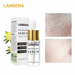 SOS Лечебная эссенция для сужения пор (от черных точек) Lanbena Serum Pore Treatment, 15 ml