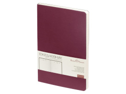 Ежедневник недатированный А5 «Megapolis Velvet Flex», Цвет бордовый