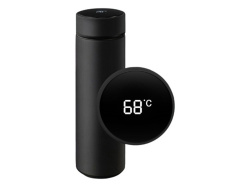 Термос с индикатором температуры «LEMARK», Цвет черный