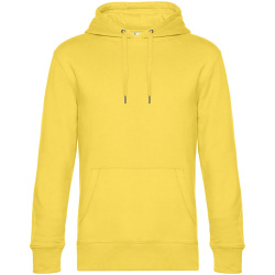 Толстовка с капюшоном унисекс King, желтая, XS–3XL