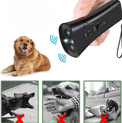 Ультразвуковой отпугиватель собак Ultrasonic Dog Chaser+Dog Trainner / Кликер для отпугивания собак и их дрессировки (аккумулятор в комплекте)