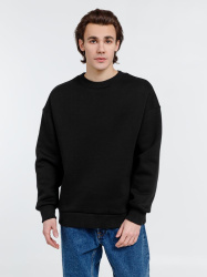 Свитшот оверсайз унисекс True Self, черный, S–XXL