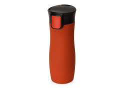 Вакуумная герметичная термокружка «Streamline» с покрытием soft-touch, тубус, Цвет красный