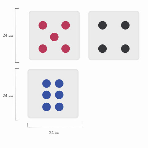 Ластик BRAUBERG "Cubo", 24х24х24 мм, белый, ассорти, 223605