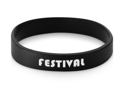 Силиконовый браслет «Forest», Цвет черный