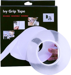 Многоразовая крепежная лента гелиевая на любые поверхности(скотч двухсторонний) UKC Ivy Grip Tape 5 