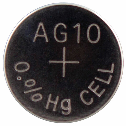 Батарейки КОМПЛЕКТ 10 шт., GP Alkaline, 189A (G10, LR54), алкалиновые, отрывной блок, 189FRA-2C10