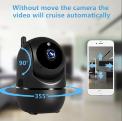 Беспроводная поворотная 360° Wi-Fi камера видеонаблюдения Cloud Camera 3D Navigation Positioning
