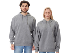 Толстовка с капюшоном оверсайз «Lisbon» унисекс, Размер XL, Цвет серый меланж
