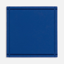 Лейбл из ПВХ Dzeta, L, синий, 5х5х0,2 см