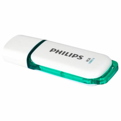 Флеш-диск 8 GB PHILIPS SNOW, разъем USB 3.0, зеленый, FM08FD75B/97