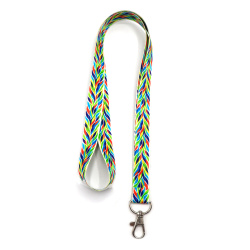 Ланъярд полноцветный Флоу с карабином, 20 мм