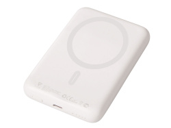 Магнитный внешний беспроводной аккумулятор «Polarix», QC/PD, 10000 мАч, Цвет слоновая кость