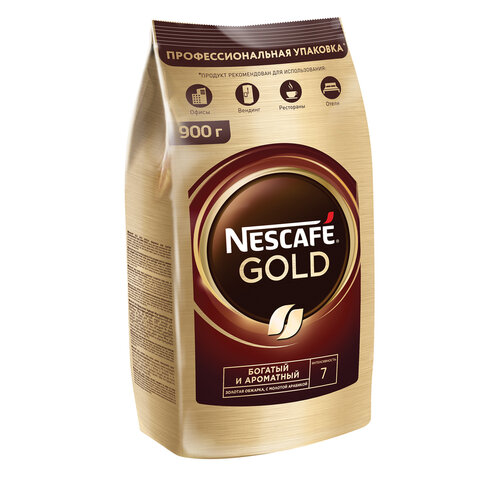 Кофе молотый в растворимом NESCAFE "Gold" 900 г, сублимированный, 12348493