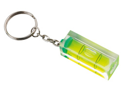 Брелок «Уровень», Цвет желтый прозрачный/серебристый