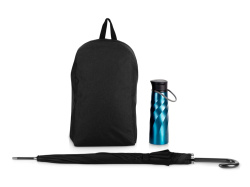 Набор с бутылкой и зонтом «Water element», Цвет синий