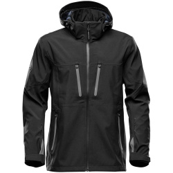 Куртка софтшелл мужская Patrol, черная с серым, S–5XL