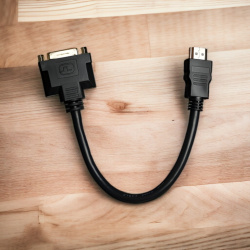Адаптер H100 HDMI to DVI, 300 мм, черный / Простота и надежность для подключения HDMI к DVI