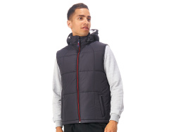 Жилет "Vigour" мужской, Размер 2XL, Цвет черный/стальной