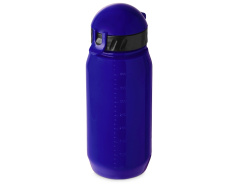 Бутылка для воды с трубочкой «Little», 400 мл, Цвет синий