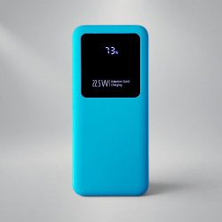 Внешний аккумулятор «Kris Soft Touch», 10 000 мАч, Цвет голубой