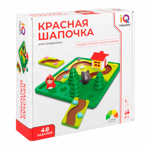 Настольная логическая игра IQ ТРЕНИНГ "Красная шапочка", 1TOY, Т25562