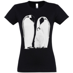 Футболка женская Like a Penguin, черная, S–XL