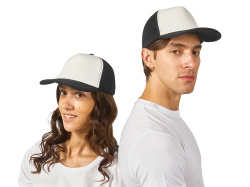 Бейсболка «Newport», Цвет белый/черный