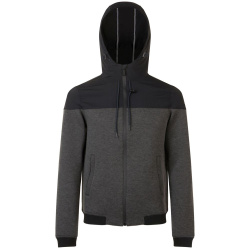 Куртка унисекс Voltage, черный меланж с черным, XS–3XL